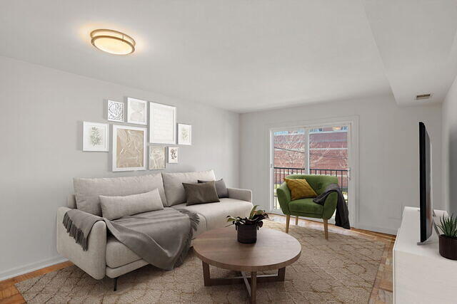 Staged Living-Dining Room area - 211 West Street